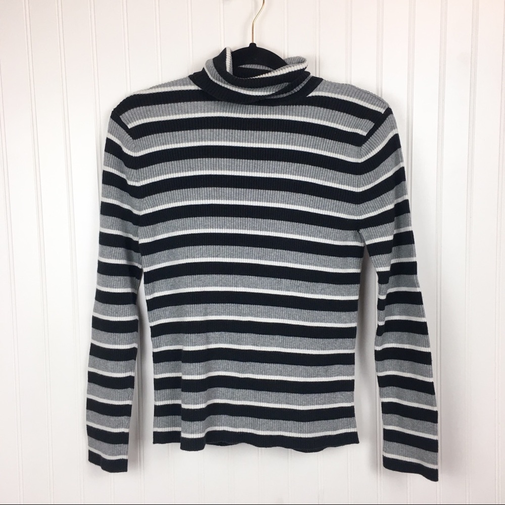 3/$20 Striped Turtle Neck Shirt
